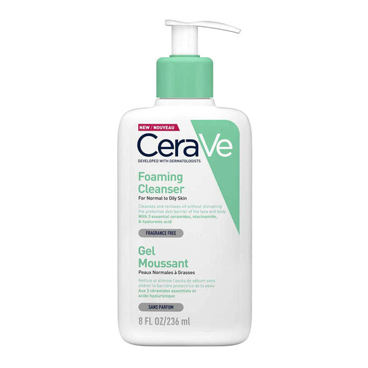 Cerave Foaming Cleanser For Normal To Oily Skin With Hyaluronic Acid 236ml